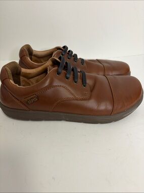 Lems Nine2Five Shoes Womens 11 Mens 9.5 Mocha Brown Leather Minimalist Round Toe